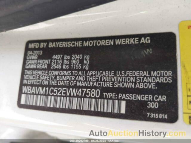 BMW X1 SDRIVE28I, WBAVM1C52EVW47580