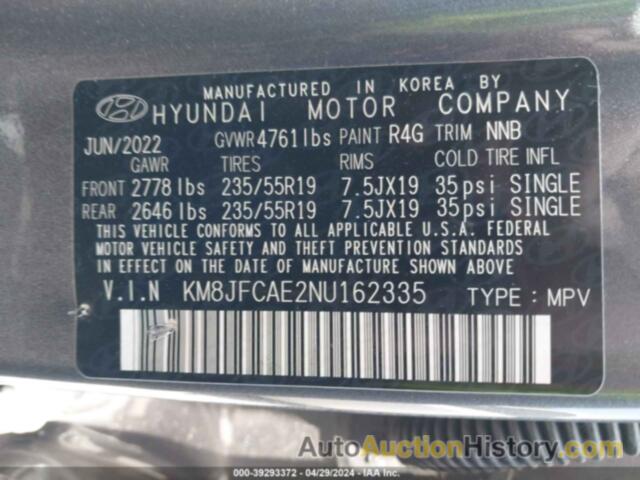 HYUNDAI TUCSON N LINE/XRT, KM8JFCAE2NU162335