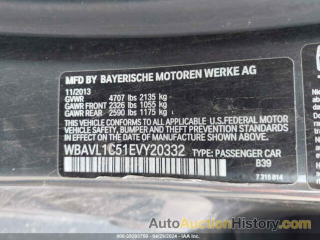 BMW X1 XDRIVE28I, WBAVL1C51EVY20332
