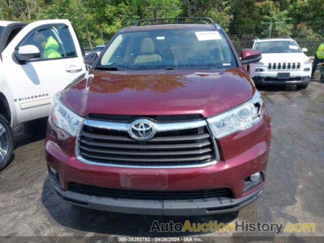 TOYOTA HIGHLANDER XLE V6, 5TDKKRFH2ES017147