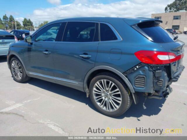 LINCOLN MKX RESERVE, 2LMTJ6LR3GBL22518