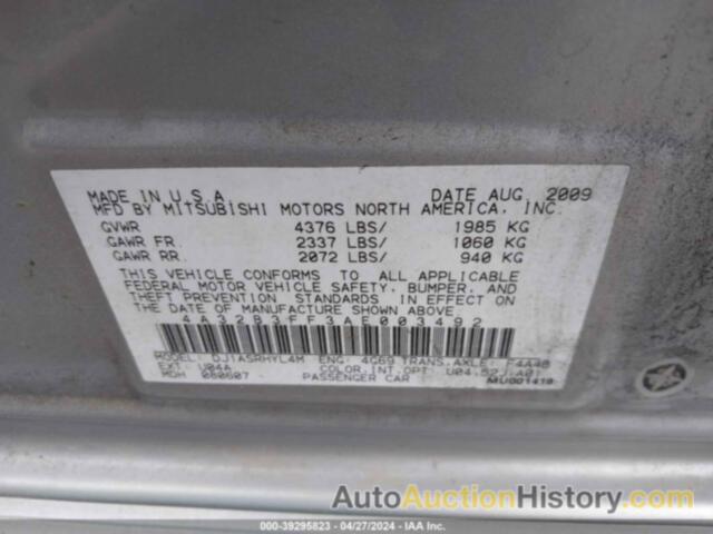 MITSUBISHI GALANT ES/SE, 4A32B3FF3AE003492