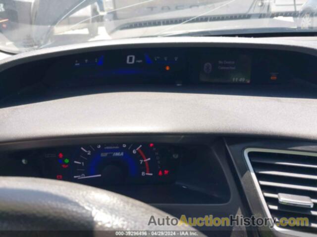 HONDA CIVIC HYBRID, 19XFB4F21DE201021