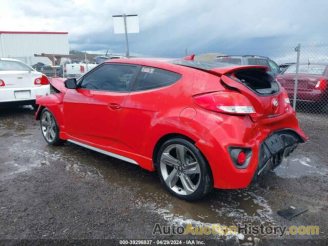 HYUNDAI VELOSTER TURBO W/BLACK, KMHTC6AE7DU139988