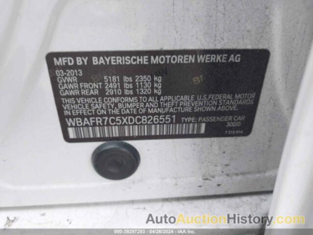 BMW 535I, WBAFR7C5XDC826551