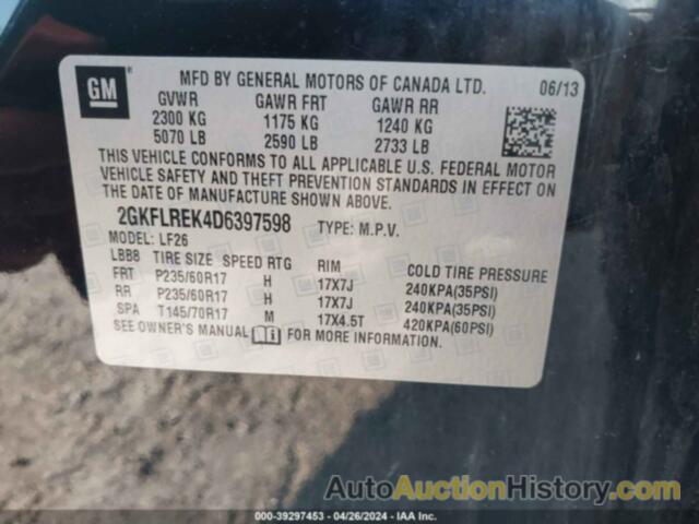 GMC TERRAIN SLE-1, 2GKFLREK4D6397598