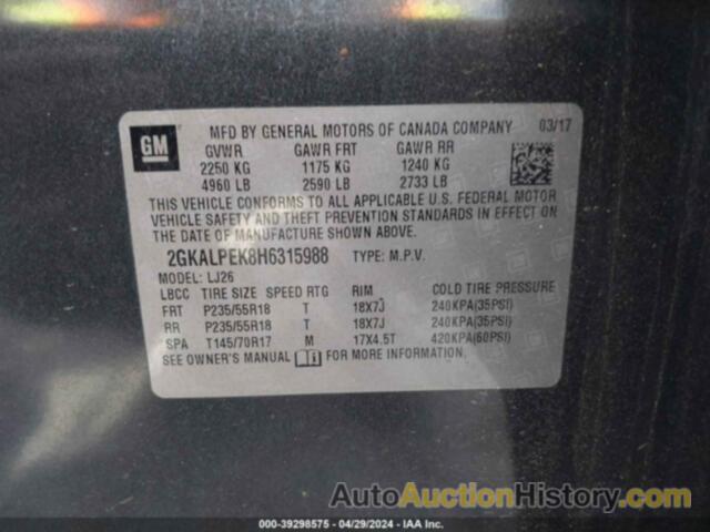 GMC TERRAIN SLT, 2GKALPEK8H6315988