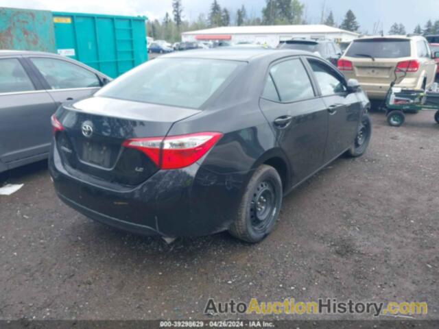 TOYOTA COROLLA LE, 2T1BURHE3GC645615