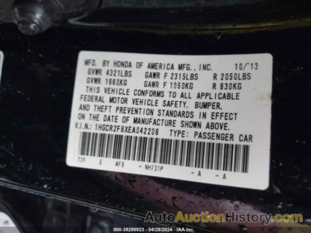 HONDA ACCORD EX-L, 1HGCR2F8XEA042206