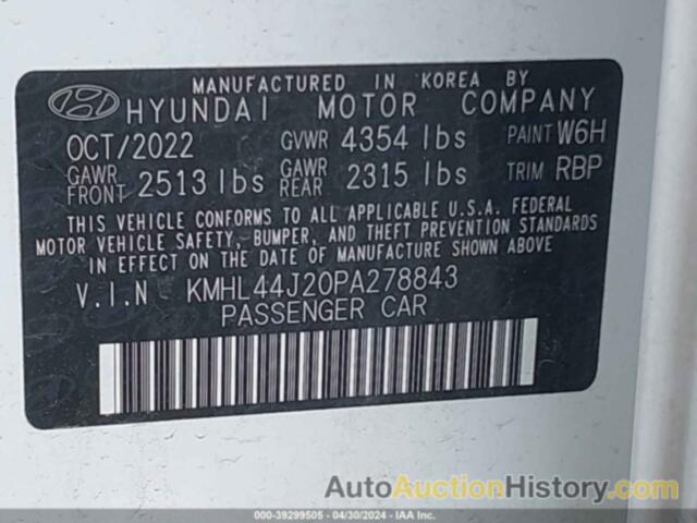 HYUNDAI SONATA SEL PLUS, KMHL44J20PA278843