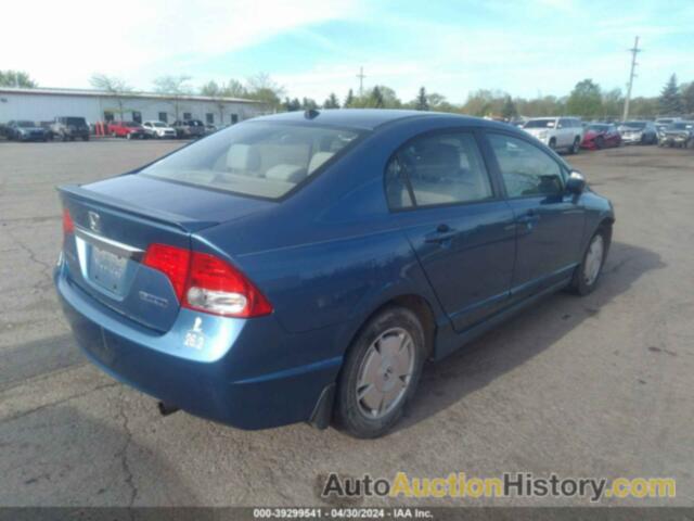 HONDA CIVIC HYBRID HYBRID, JHMFA36279S008792