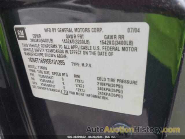 CHEVROLET TRAILBLAZER EXT LS, 1GNET16S956101285