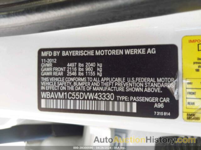 BMW X1 SDRIVE28I, WBAVM1C55DVW43330
