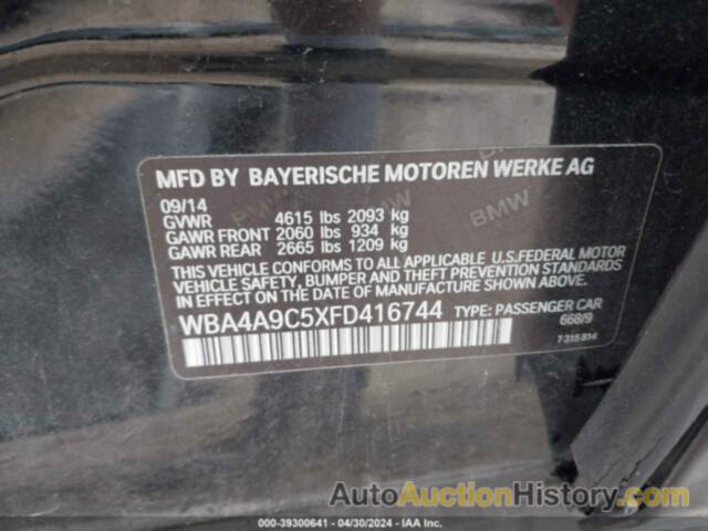 BMW 428 GRAN COUPE I GRAN COUPE SULEV, WBA4A9C5XFD416744