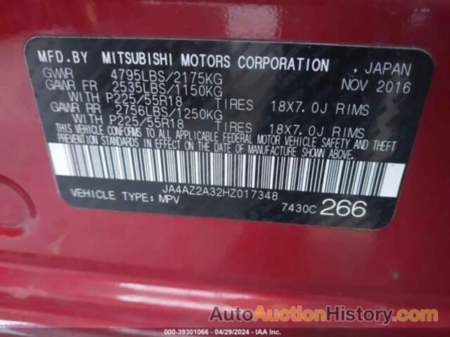 MITSUBISHI OUTLANDER ES, JA4AZ2A32HZ017348