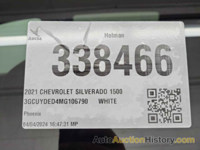 CHEVROLET SILVERADO 1500 4WD  SHORT BED LT, 3GCUYDED4MG106790