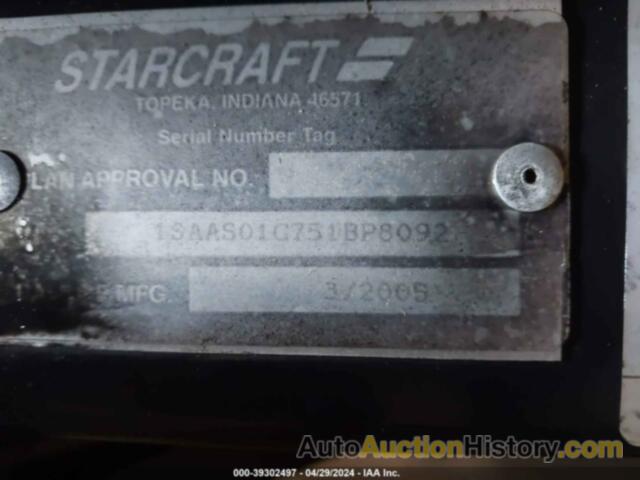 STARCRAFT RV, 1FAAF01G751BP8092