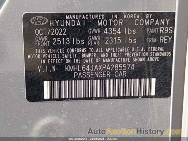 HYUNDAI SONATA SEL, KMHL64JAXPA285574