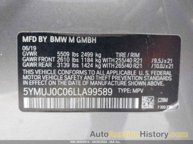 BMW X4 M COMPETITION, 5YMUJ0C06LLA99589
