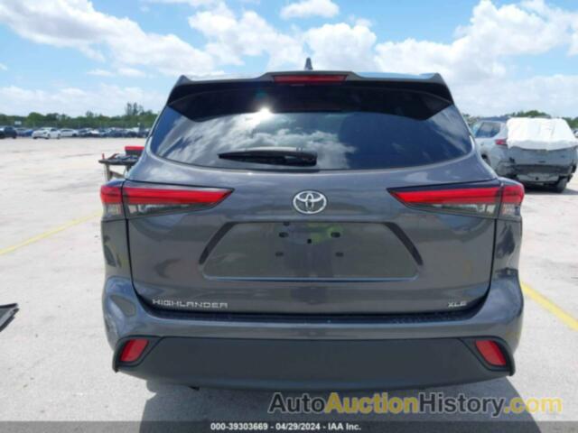 TOYOTA HIGHLANDER XLE, 5TDGZRAH8NS143361