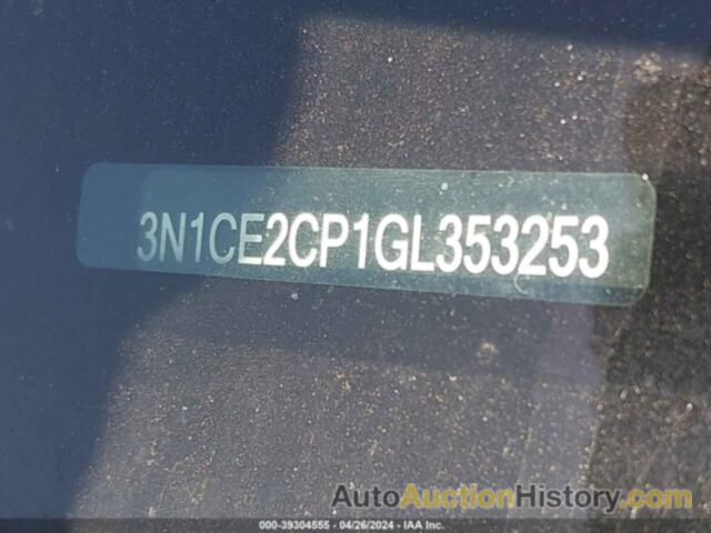 NISSAN VERSA NOTE S (SR)/S PLUS/SL/SR/SV, 3N1CE2CP1GL353253