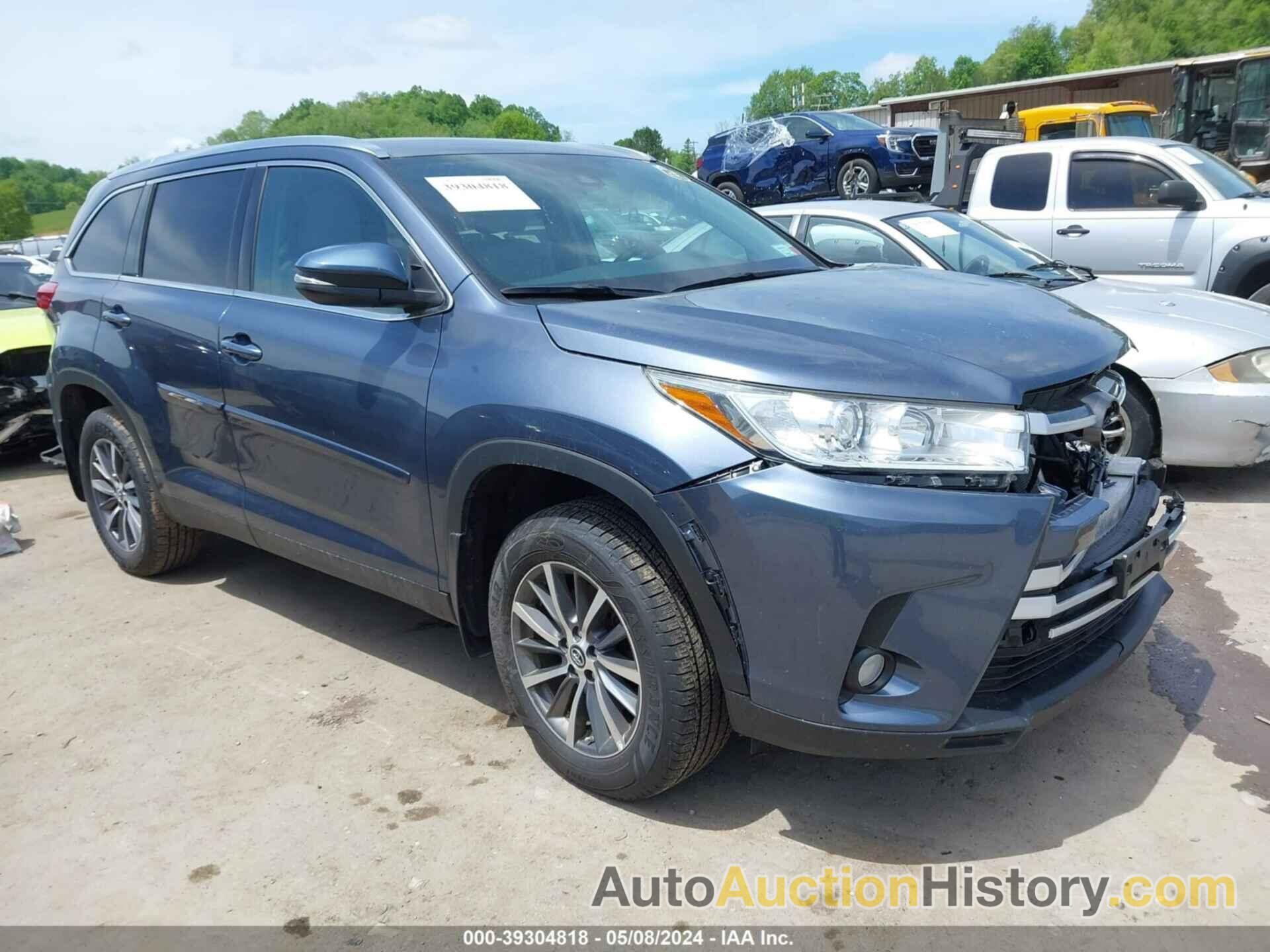 TOYOTA HIGHLANDER SE/XLE, 5TDJZRFH5KS984516