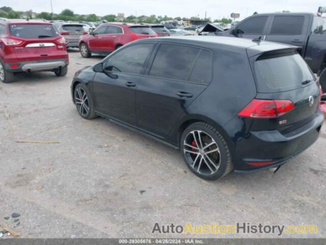 VOLKSWAGEN GOLF GTI AUTOBAHN 4-DOOR/S 4-DOOR/SE 4-DOOR/SPORT 4-DOOR, 3VW447AU8HM039456