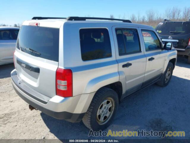 JEEP PATRIOT SPORT, 1C4NJRBB6CD624078