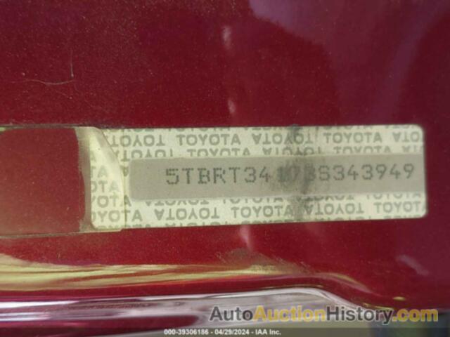 TOYOTA TUNDRA SR5 V8, 5TBRT34173S343949