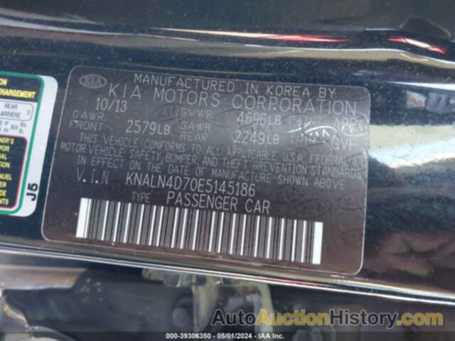 KIA CADENZA PREMIUM, KNALN4D70E5145186