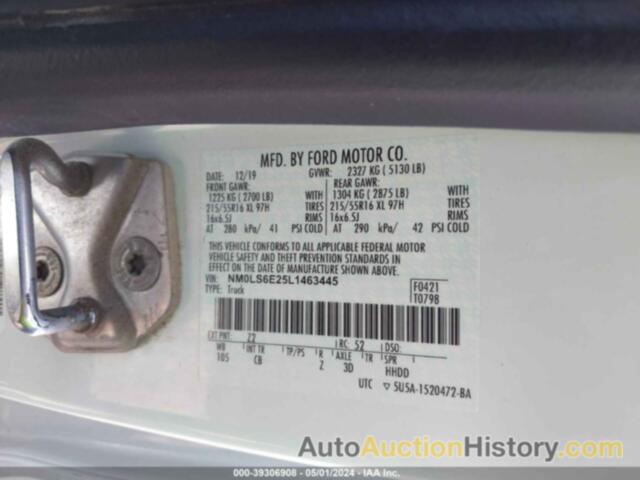 FORD TRANSIT CONNECT XL, NM0LS6E25L1463445