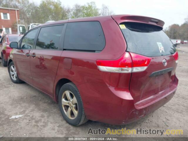 TOYOTA SIENNA L V6 7 PASSENGER, 5TDZK3DC9ES503294