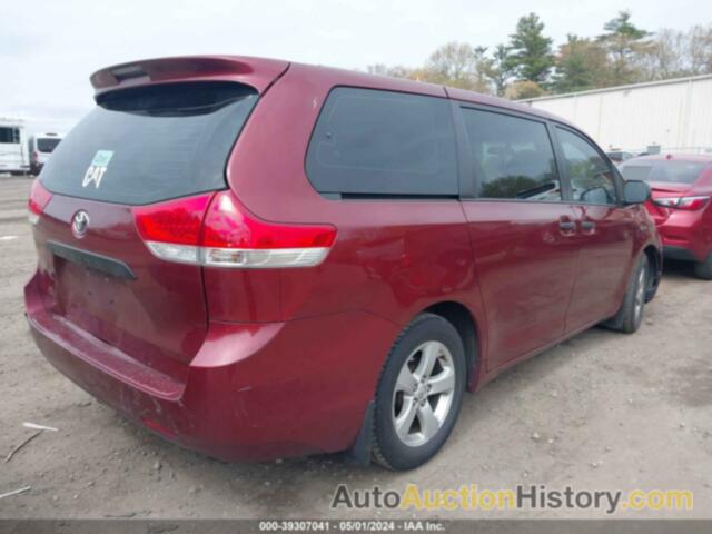 TOYOTA SIENNA L V6 7 PASSENGER, 5TDZK3DC9ES503294