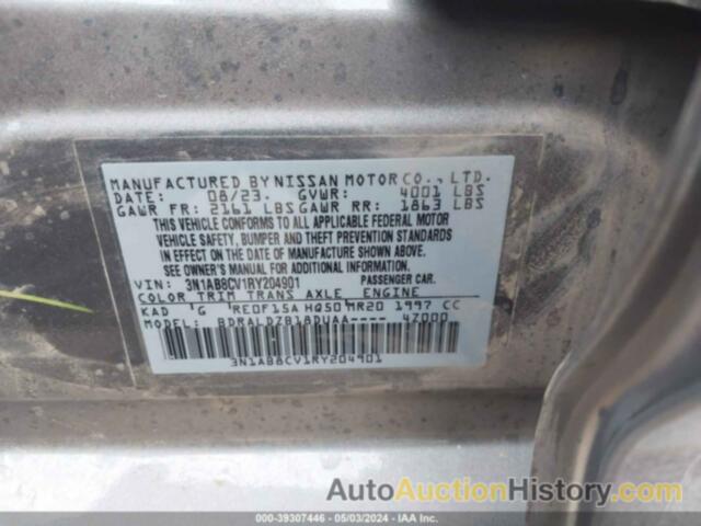 NISSAN SENTRA SV, 3N1AB8CV1RY204901