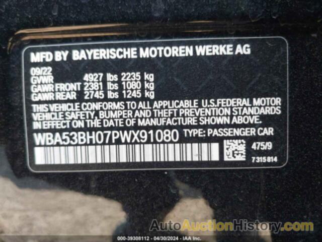 BMW 530 I, WBA53BH07PWX91080