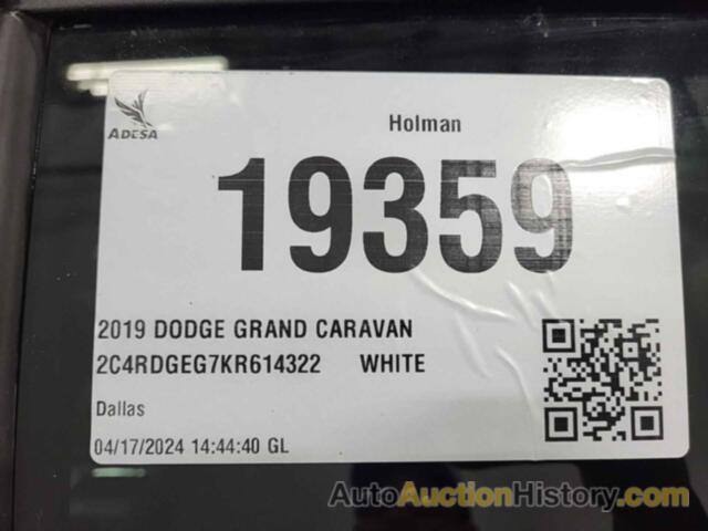 DODGE GRAND CARAVAN GT, 2C4RDGEG7KR614322