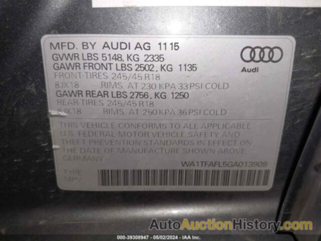 AUDI ALLROAD 2.0T PREMIUM, WA1TFAFL5GA013909