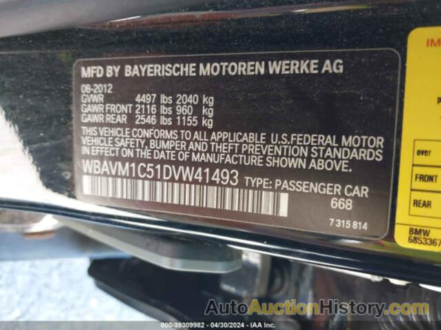 BMW X1 SDRIVE28I, WBAVM1C51DVW41493