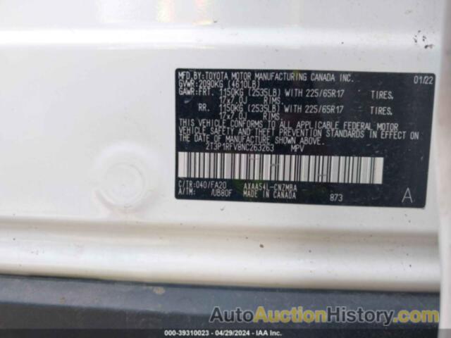 TOYOTA RAV4 XLE, 2T3P1RFV8NC263263