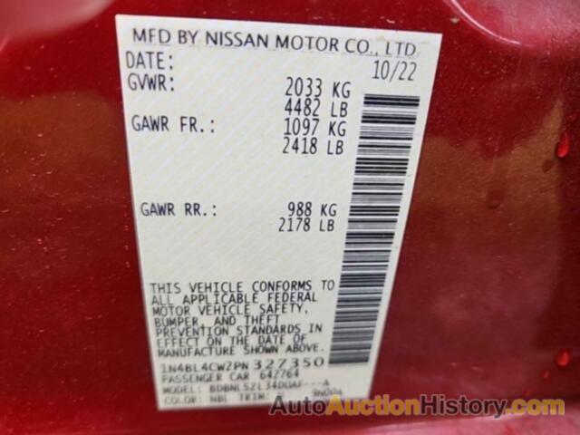 NISSAN ALTIMA SR, 1N4BL4CW2PN327350