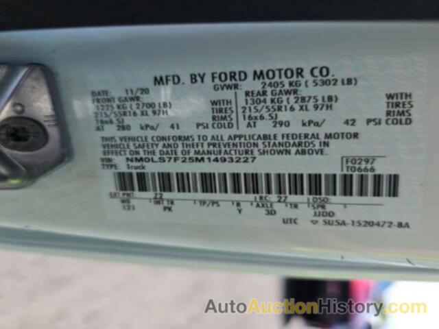 FORD TRANSIT CONNECT XLT, NM0LS7F25M1493227