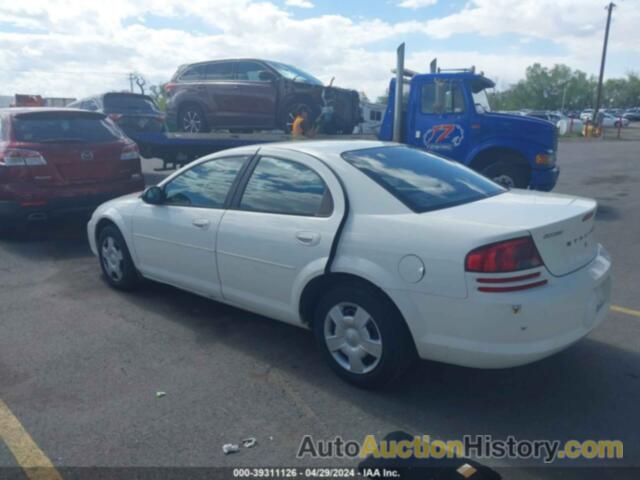 DODGE STRATUS SXT, 1B3AL46T16N228235