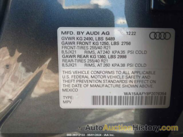 AUDI Q5 SPORTBACK PRM PLS 45, WA15AAFY8P2076354