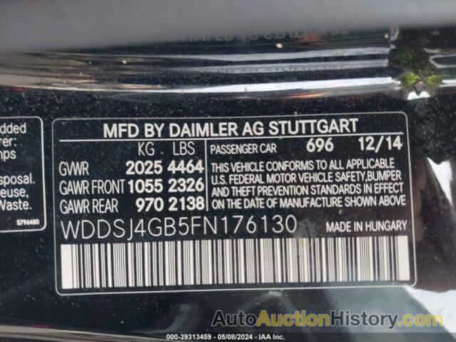 MERCEDES-BENZ CLA 250 250 4MATIC, WDDSJ4GB5FN176130