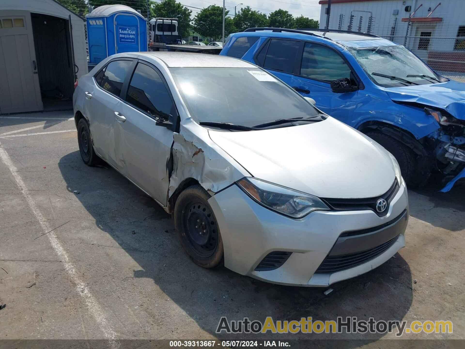 TOYOTA COROLLA LE, 2T1BURHE7FC232482