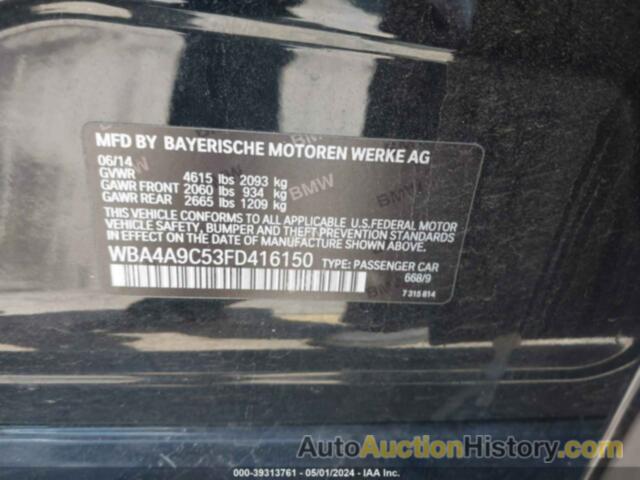 BMW 428 I GRAN COUPE SULEV, WBA4A9C53FD416150