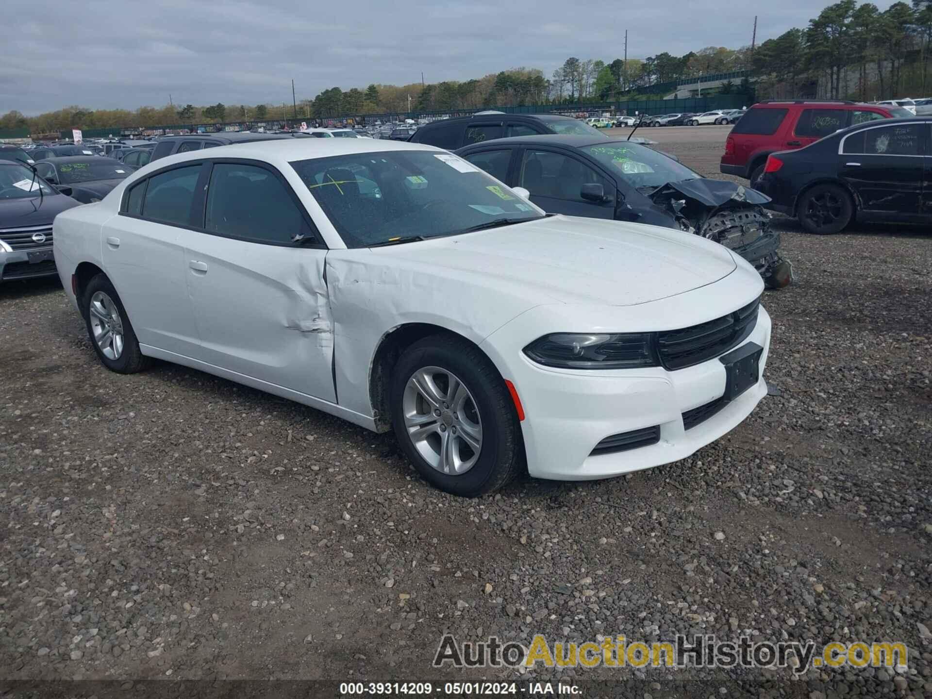 DODGE CHARGER SXT RWD, 2C3CDXBG3NH207736