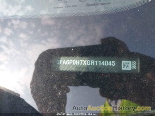 FORD FUSION SE, 3FA6P0H7XGR114045