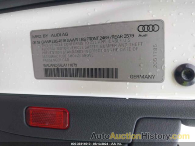 AUDI A5 2.0T PREMIUM, WAUANCF56JA111879