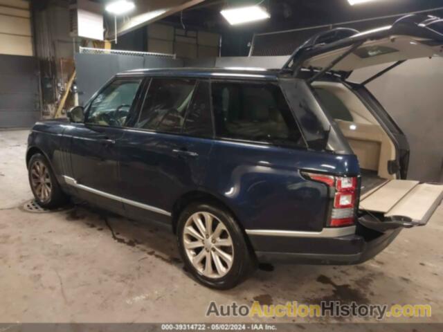 LAND ROVER RANGE ROVER 3.0L V6 SUPERCHARGED HSE, SALGS2VF0FA233311